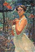 Jacek Malczewski A woman in a grove painting